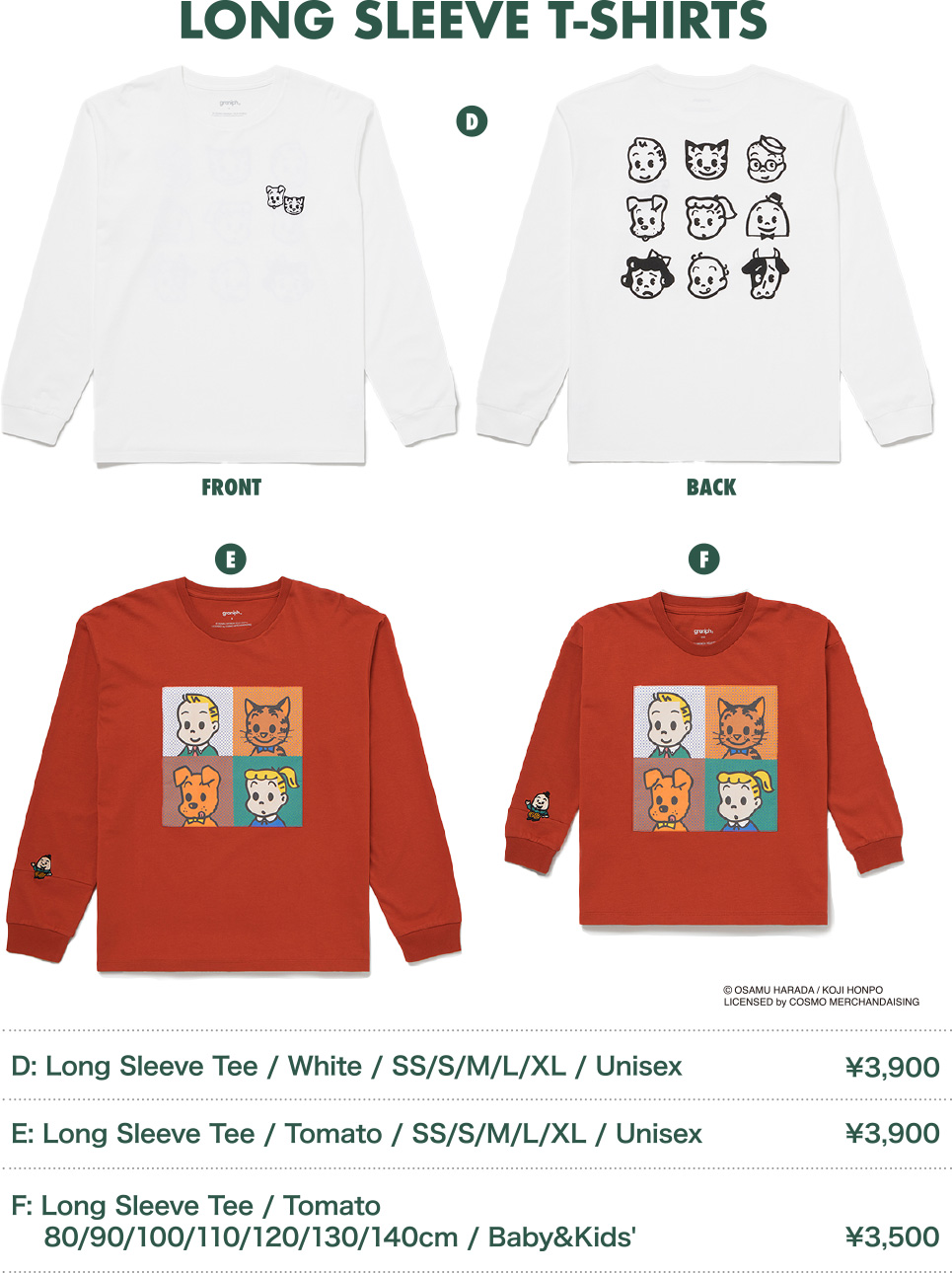 LONG SLEEVE T-SHIRTS